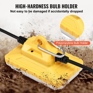 Catena di Luci LED da Cantiere 100FT 150W 15000LM 10 Pezzi, Luce da Lavoro 5000-5500K IP65 Impermeabile con Ganci per Costruzioni - Product Image 4