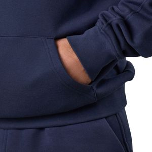 Sweat à capuche décontracté en molleton bleu marine pour homme, à manches longues, style streetwear, idéal pour l'hiver et les activités sportives - Product Image 6