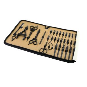 Salon Hair Extension Kit Crimping Pliers Thinning Scissors Razor Comb Duckbill Clips <b>Thread</b> Cutting Scissor and Loop <b>Tool</b> - Product Image 1