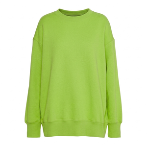 Regular Fit Full Sleeves Women's Sweatshirt Casual Style <b>Top</b> Quality Polyester/Cotton Solid Color Sweatshirt Knitted Fabric - Product Image 3