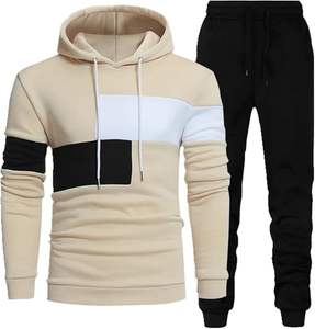 ชุดวอร์มผู้ชายคุณภาพสูง ผ้าฝ้าย 100% สำหรับฤดูหนาว ระบายอากาศได้ดี น้ำหนักเบา มีฮู้ด สไตล์ลำลอง ชุดออกกำลังกาย ขายส่ง สีพื้น - Product Image 1