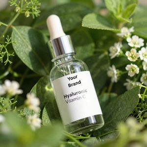 Nouveauté Sérum Visage Anti-Âge et Anti-Rides Raffermissant Bio Liquide à l'Acide Hyaluronique et Vitamine C Hydratant 30ml Marque Privée OEM - Product Image 1