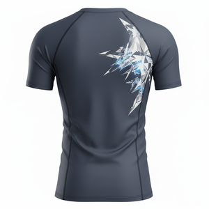 <b>Custom</b> <b>design</b> short sleeve rash guard sublimated <b>compression</b> <b>shirt</b> breathable durable seams BJJ training apparel top quality - Product Image 2