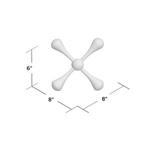 Escultura de Aluminio Abstracta Negra Mate DAANI, Decoración Moderna para el Hogar, Adorno Artístico Decorativo para Oficina, Mesa de Escritorio - Product Image 5