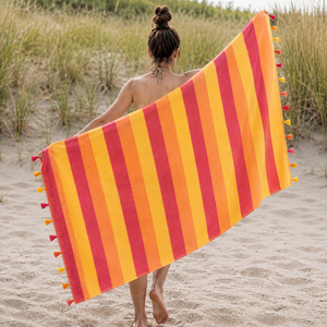 Wholesale Turkish <b>Towel</b> Super Absorbent <b>Quick</b> <b>Dry</b> Fouta Beach <b>Towel</b> With Custom Logo and Design at Affordable Price - Product Image 3