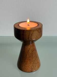 Hand Carved Minimalist wooden <b>tealight</b> <b>holder</b> Scandinavian modern candle <b>holder</b> solid wood hygge decor - Product Image 2