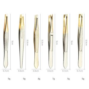 Pince à épiler professionnelle colorée en gros, pinces à sourcils personnalisées en acier inoxydable, ciseaux à sourcils - Product Image 4