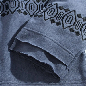 เสื้อฮู้ดผู้ชายผ้าฟลีซกันหนาว 100% ผ้าฝ้าย รับทำโลโก้ เสื้อสวมหัวแบบมีฮู้ด อุ่นสบายสำหรับฤดูหนาว รับผลิตตามแบบ (OEM) ขายส่ง เป็นมิตรต่อสิ่งแวดล้อม - Product Image 4