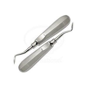 Juego de Elevadores de Raíces de 2 Piezas, Acero Inoxidable, para Mano Derecha e Izquierda, Punta Afilada de 5 mm, 6 Pulgadas, Instrumento Dental - Product Image 4