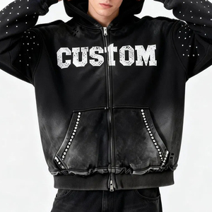 Ropa Deportiva Profesional Transpirable, Impermeable, de Secado Rápido, Sudadera con Capucha de Material Sólido con Impresión Personalizada para Hombre, Primavera - Product Image 5