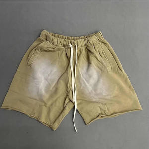 Pantalones cortos deportivos de punto para hombre, estilo casual, de longitud media, corte recto, holgados, para playa, con logotipo bordado, unisex. - Product Image 4