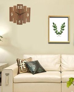 Natural Wooden <b>Clock</b> Low Price Stylish <b>Wall</b> <b>Clock</b> for Living Room <b>Bedroom</b> Office and Home Use By M/S SHAAD HANDICRAFTS - Product Image 4