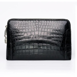 Bolso de mano de cuero genuino, cartera de moda con ranuras organizadas para tarjetas y cierre de cremallera seguro a un precio muy competitivo. - Product Image 3