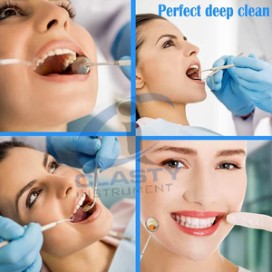 dental surgical instruments Dental Tools 3Pcs Plaque Remover <b>Teeth</b> <b>Cleaning</b> Tools Set German Stainless Steel Hygiene <b>Kit</b> - Product Image 5