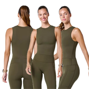 Conjuntos de Ropa Deportiva Ecológica para Mujer, Tallas XS-XL, Sujetador Deportivo Corto, Ropa de Yoga para Entrenamiento en el Gimnasio - Product Image 6