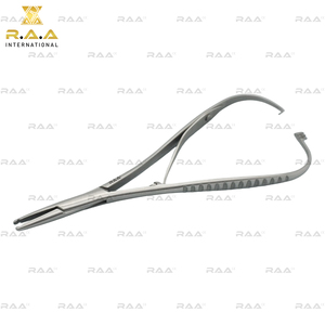 Pince à placer les élastiques Mathieu, porte-aiguille à pointe à encoche, pour orthodontie dentaire R.A.A. INTERNATIONAL, Qualité Premium - Product Image 5