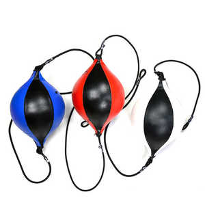 Custom Leather <b>Boxing</b> Speed <b>Ball</b> PU Speed Bag for MMA <b>Boxing</b> Kickboxing Training Manufacturer - Product Image 1