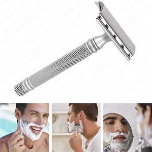 Professional Men's Stainless Steel Safety Razor Reusable Manual <b>Shaving</b> Razor for Daily Grooming - Product Image 5