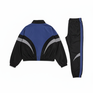 Custom Winter Casual Hooded Outdoor Regular Track Suit <b>Polyester</b>/Nylon Lightweight Track Pant Sweatsuits Jogging Set Solid - Product Image 5