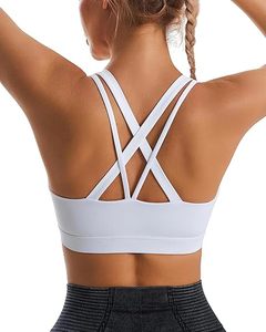 Soutien-gorge de sport Yoga rayé à maintien élevé, extensible dans quatre directions, 100 % polyester, personnalisable OEM par sublimation pour la danse et le yoga (femmes) - Product Image 3