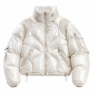 Men's Premium Down Alternative Puffer <b>Jacket</b> Custom <b>Winter</b> Outerwear OEM Factory - Product Image 2