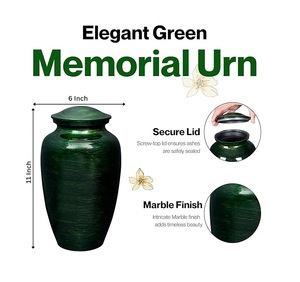 Urna Conmemorativa de Aluminio Hecha a Mano por un Fabricante Confiable para Cenizas de Adultos con Superficie Pulida y Cierre de Rosca Seguro - Product Image 2