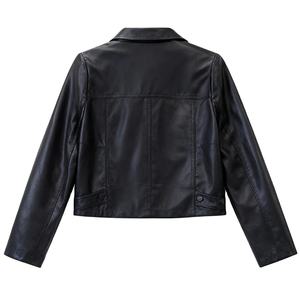 Chaqueta Bomber de Cuero Genuino Ecológico para Mujer, Estilo Casual, Holgada, Vintage, Primavera/Invierno, Talla XL, con Garantía Comercial - Product Image 4