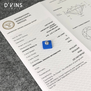 เพชร D'VINS JEWELS 1.05 กะรัต D VVS2 CVD เพชรเลี้ยงในห้องปฏิบัติการ ทรงกลมเจียระไนแบบบริลเลียนท์  นำเข้าจากเมืองสุราษฎร์ สำหรับทำเครื่องประดับ - Product Image 1