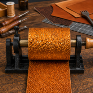 Premium Belt Embossing <b>Roller</b> for Leather Belts | Precision Textured Embossing Wheel | Heavy Duty Steel Leathercraft Tool Use - Product Image 3
