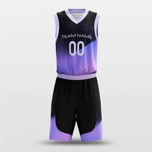 OEM Design Printed Basket Ball Sports Jersey Sets Breathable Team Wear Sublimation Washed Technique Custom Basketball Uniforms - Product Image 4