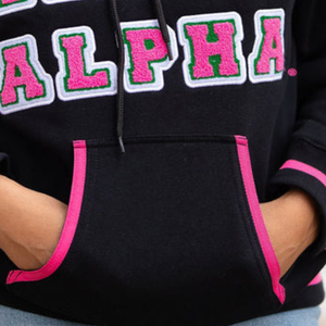 <span class=keywords><strong>Sudadera</strong></span> con Capucha <span class=keywords><strong>Negra</strong></span> para Mujer, <span class=keywords><strong>Sudadera</strong></span> con Estampado de la Hermandad Alpha <span class=keywords><strong>Kappa</strong></span> Alpha, <span class=keywords><strong>Sudadera</strong></span> Informal de Manga Larga con Capucha, Estilo Urbano - Product Image 3