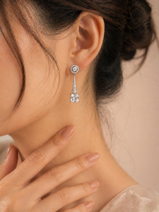 Pendientes Clásicos de Perlas de Imitación con Corte Princesa en Forma de Gota de Agua, con Circonitas, Chapados en Rodio, Joyería de Boda para Mujer - Product Image 2