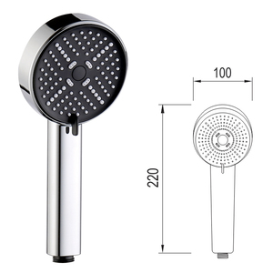 Ducha de mano moderna cromada lista para enviar, rociador de alta presión para baño de hotel, cabezal de ducha KSTS-32 KSN Vietnam - Product Image 4