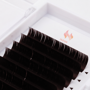 NESS Easy Fan Volume Korean PBT Fiber Lashes Handmade Cruelty-Free Vegan False Eyelash Extensions Soft Natural Curl for - Product Image 2