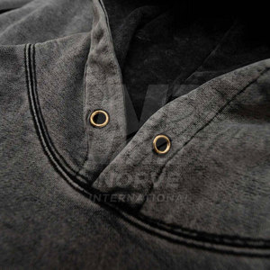 Sweat-shirts pour hommes tendance, effet délavé, en coton mélangé, pour un confort quotidien décontracté, style streetwear moderne. - Product Image 4