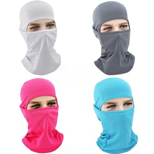 Balaclava unisexe couvrant tout le visage pour usage extérieur 54-56CM en polyester noir gris vert olive - Product Image 6