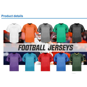 Maillot de football américain noir pour homme, personnalisable avec nom et numéro, en mesh sublimé respirant, manches courtes, coupe classique, toutes saisons - Product Image 6