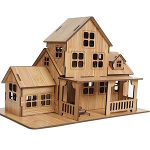 Puzzle 3D in Legno per Adulti, Modelli di Case e Chalet in Miniatura, Kit di Costruzione per Adulti - Product Image 1