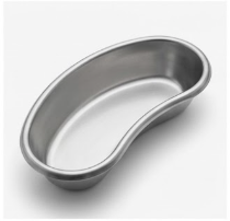 Juego de 4 Piezas de Instrumentos Quirúrgicos Menores Manuales de Acero Inoxidable: Bandeja Renal, Portaagujas, Pinzas para Tejidos, Tijeras Curvas para Iris, Autoclavables, CE ISO - Product Image 5