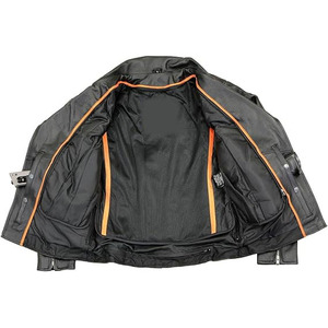Chaqueta de Motociclista Clásica de Cuero Premium para Mujer, Estilo MC, SAMROZ SPORTS - Product Image 2