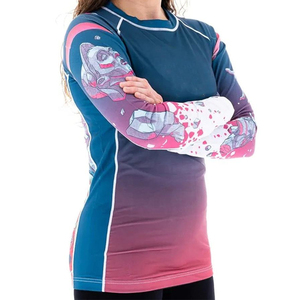 Haut de surf et de natation pour femme, personnalisé, à séchage rapide, anti-UV, respirant, à compression, avec manches, idéal pour la gym et le sport - Product Image 4