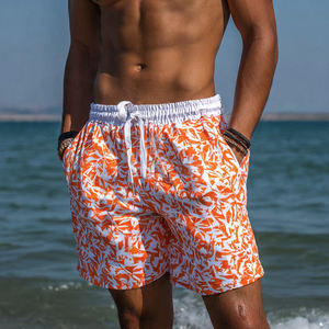 Shorts de plage personnalisés pour hommes, sublimation, 100% polyester nylon, imprimés, avec cordon de serrage à la taille - Product Image 4