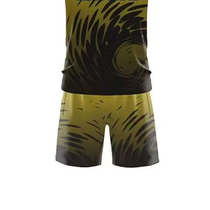 Unisex <b>Running</b> Uniform Set Sublimated Print Breathable Moisture Wicking Four-Way Stretch Polyester Tank Top Shorts Team Name - Product Image 5