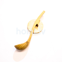 Cuchara de Sopa de Madera de Teca Natural OEM, Ecológica, Sostenible, de Grado Alimenticio, Sin Pintura ni Barniz, Halal, Personalizada