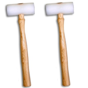 Flat 1" Inch Nylon Hammer Soft <b>Face</b> Hammer with Nylon Head With Wooden Handle for Soft Impact for jewelry <b>Making</b> Tools - Product Image 3