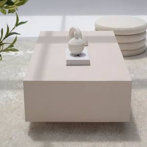 โต๊ะกาแฟไมโครคอนกรีตสีครีมไอวอรี่ รุ่นแวนดาน่า แอสตร้า ฟลักซ์ สำหรับตกแต่งห้องนั่งเล่นสไตล์โมเดิร์น - Product Image 3
