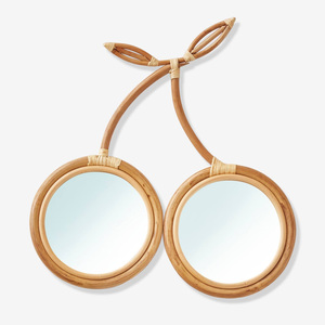 Decor <b>mirror</b> with cane rattan frame home essentials competitive price cherry shaped wall <b>mirrors</b> - Product Image 1