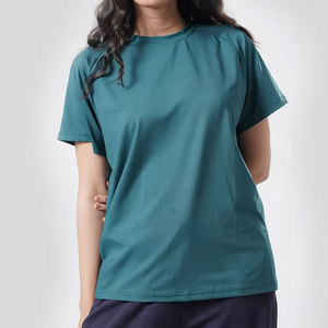 Camiseta de Yoga Deportiva de Talla Grande, Transpirable, de Verano, Ajustada, con Mangas Acampanadas, de Secado Rápido, Antipilling, Compresión, 100% Poliéster, Lisa - Product Image 1