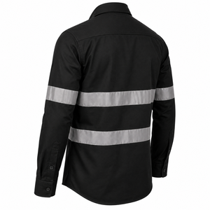 Custom Logo Mens Construction Wear High Visibility Tape Dual Chest Pockets Button Down <b>Shirt</b> Safety Wear <b>Shirt</b> Welding <b>Shirt</b> - Product Image 4