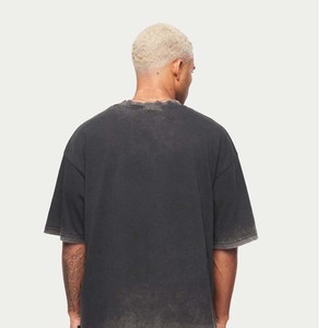 T-shirts de performance pour hommes 100 % coton peigné respirant, anti-humidité, légers, extensibles, confortables, vêtements de sport en promotion - Product Image 2